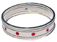 Red resin spots feature bangle (code: FBA/R/12-rd) and 4 round base bangles (code: BBA/2)